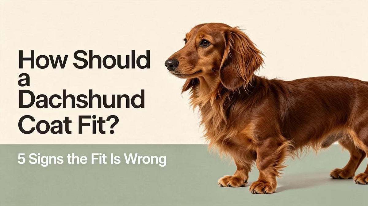 Dachshund blog cover: How Should a Dachshund Coat Fit? 5 Signs the Fit Is Wrong