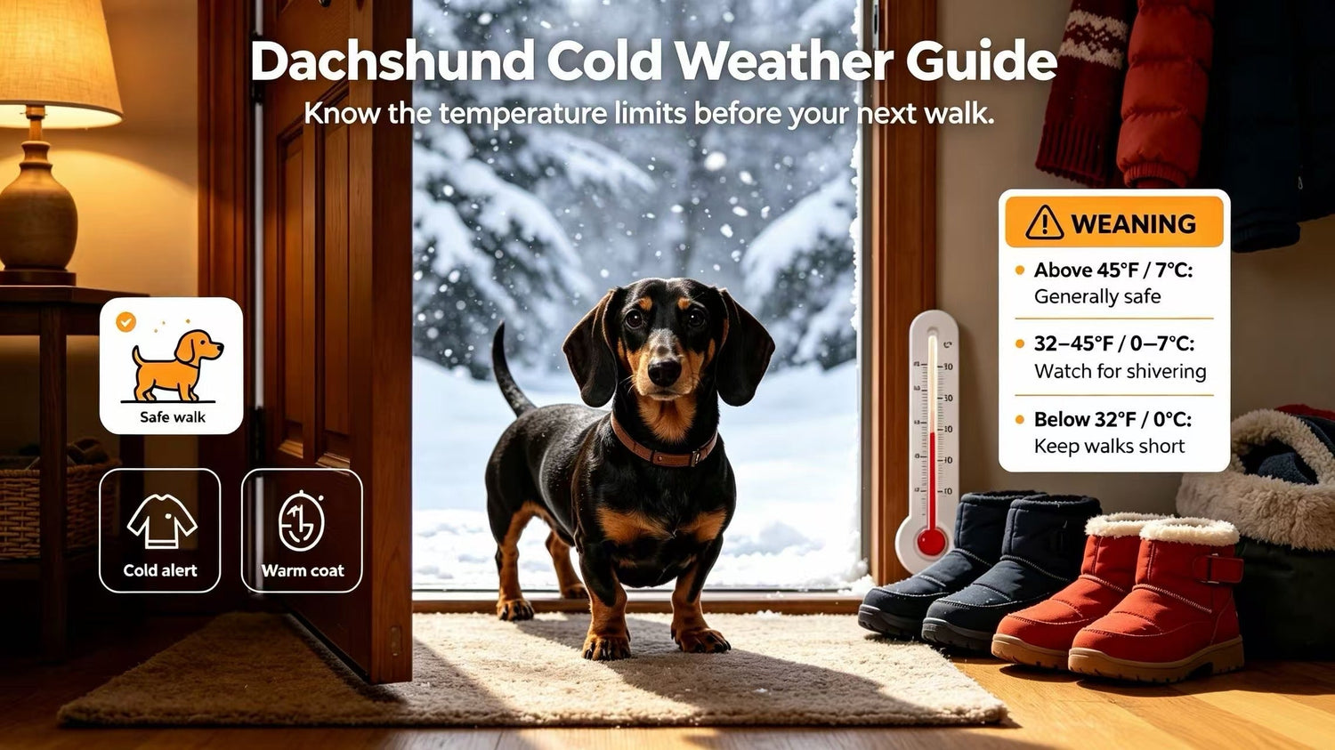 What Temperature Is Too Cold For A Dachshund? Winter Clothing Guide