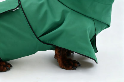Beige Dachshund Raincoat|Long Back Dog Raincoat