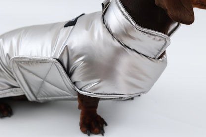 Silver Dachshund Coat|Long Back Dog Coat
